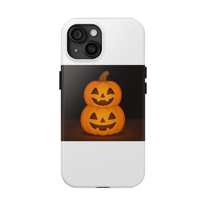 Halloween Pumpkin Tough Phone Cases, Spooky Cell Phone Cover, Fall Phone Accessories, Trick or Treat Gift, Durable Halloween Cases