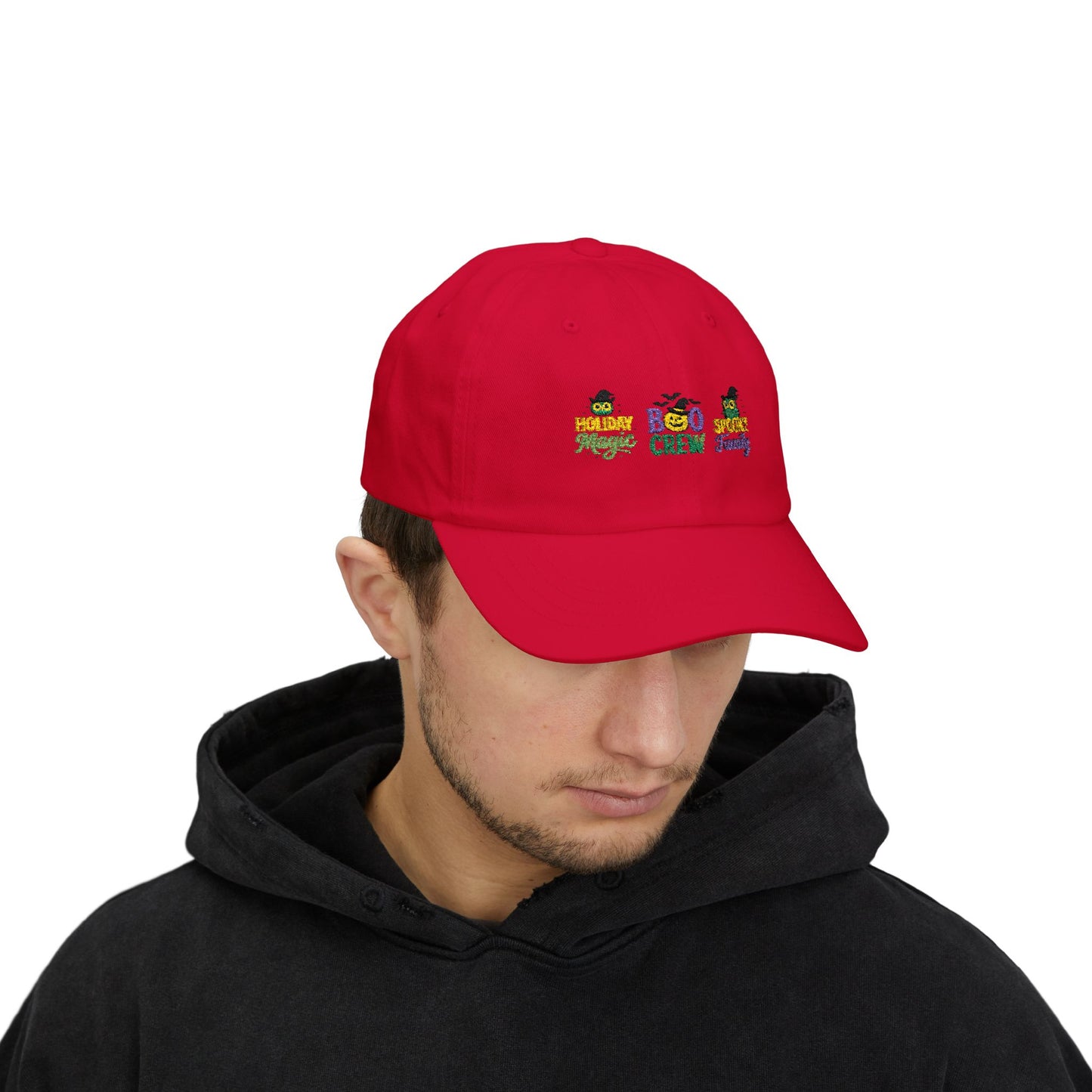 Boo Crew Dad Cap - Spooky Family Hat, Halloween Gift, Unisex Adjustable Cap, Fun Holiday Accessory, Cool Dad Cap
