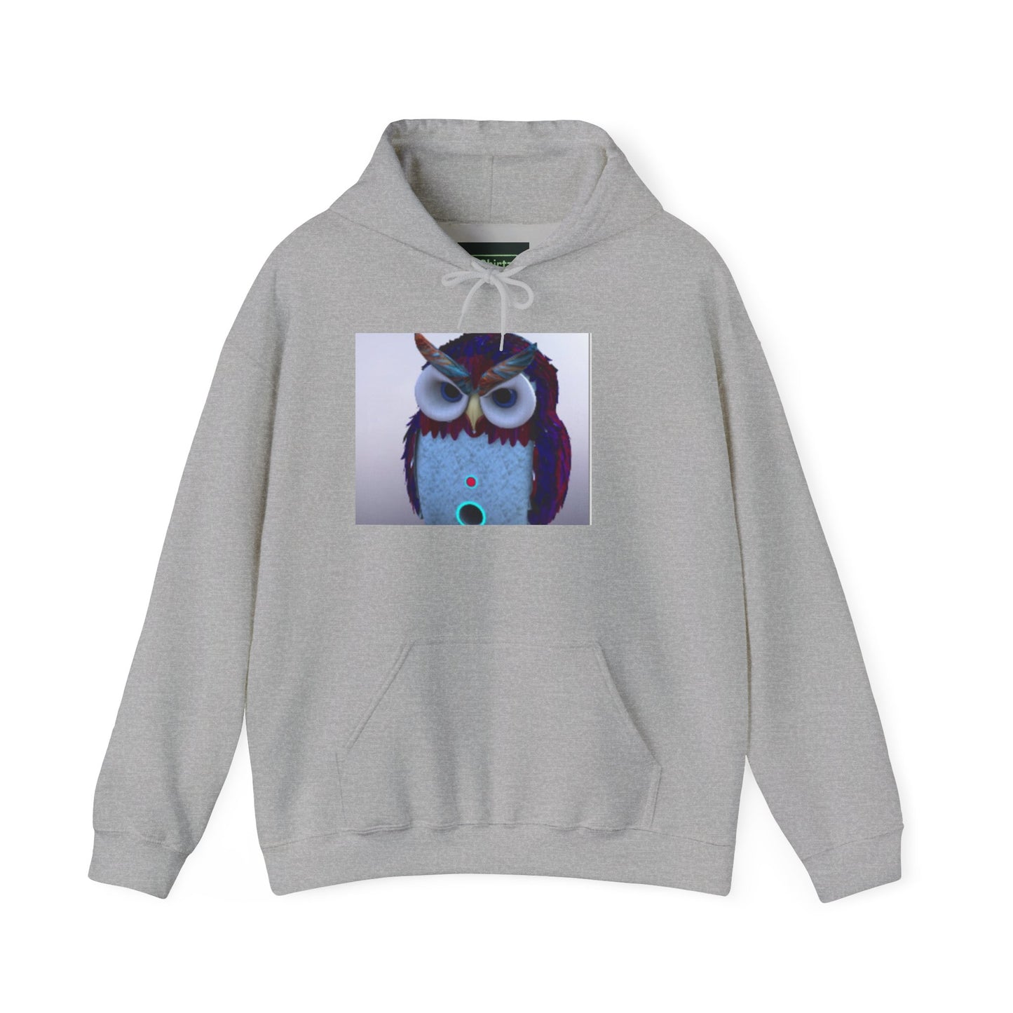 Owl Graphic Unisex Hooded Sweatshirt, Cozy Owl Sweatshirt, Cute Animal Hoodie, Gift for Animal Lovers, Unique Owl Design
