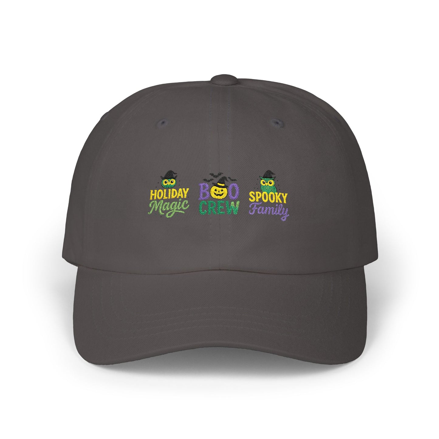 Boo Crew Dad Cap - Spooky Family Hat, Halloween Gift, Unisex Adjustable Cap, Fun Holiday Accessory, Cool Dad Cap