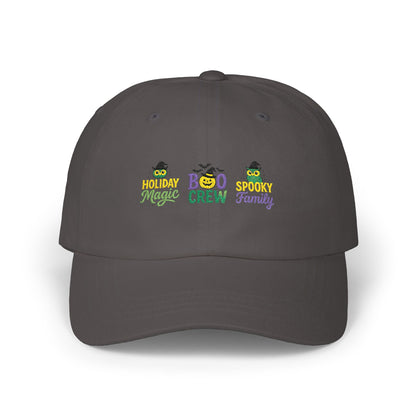 Boo Crew Dad Cap - Spooky Family Hat, Halloween Gift, Unisex Adjustable Cap, Fun Holiday Accessory, Cool Dad Cap