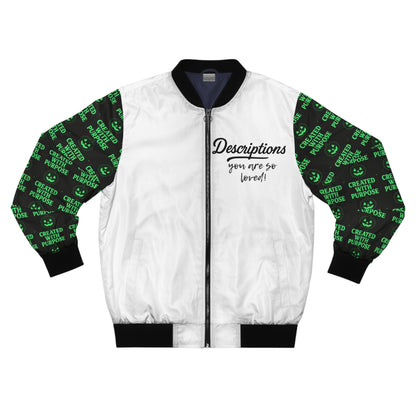 Descriptions holiday Bomber Jacket