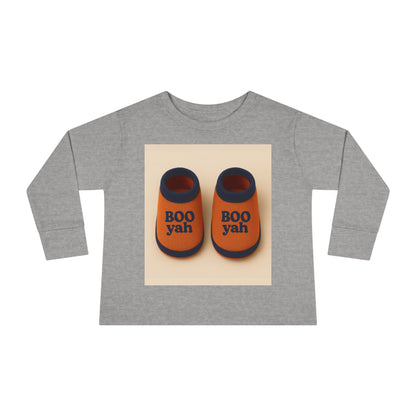 Toddler Long Sleeve Tee with 'Boo Yah' & 'You Are So Loved' Design, Perfect for Halloween, Cute Toddler Gift, Kids' Apparel, Baby [...]