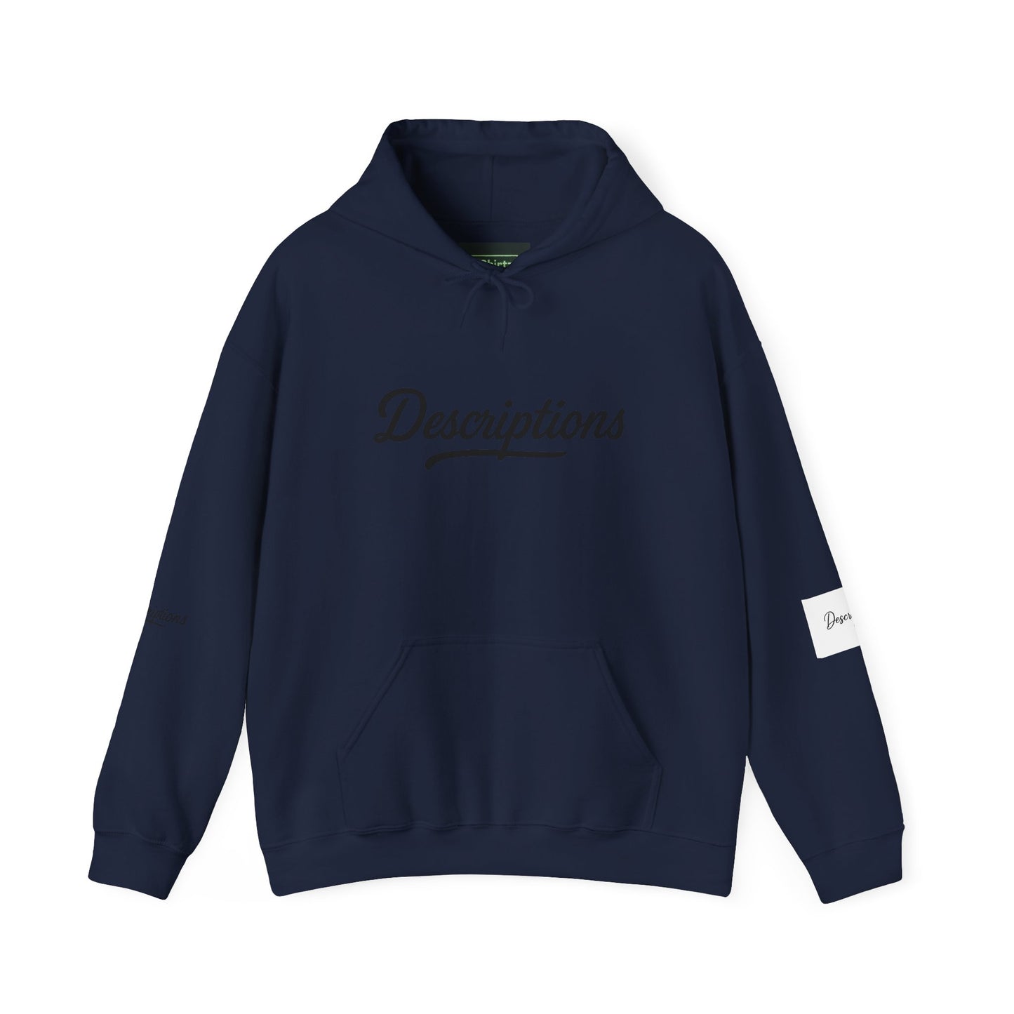 Chic Descriptions Hoodie, Casual Wear, Gift for Her, Stylish Layering, Cozy Gift, Birthday Present