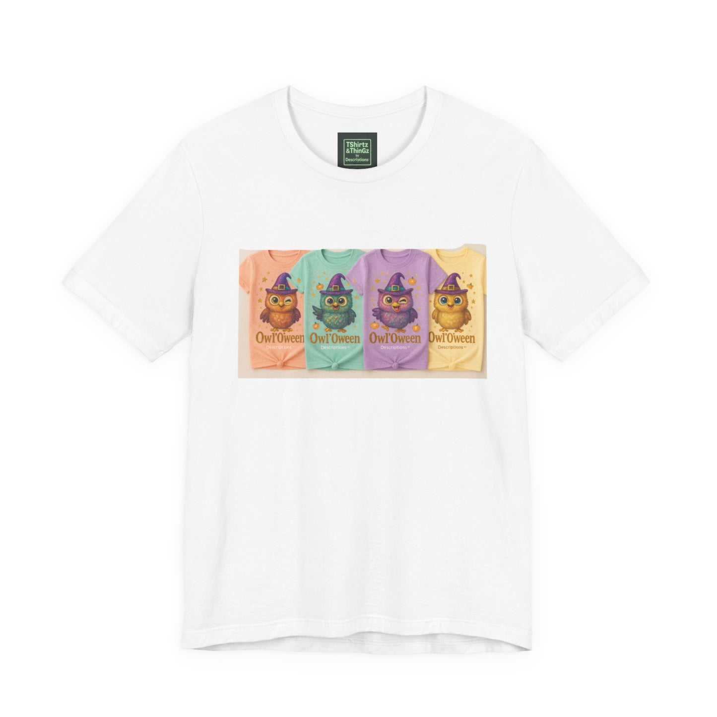 Halloween Themed Unisex Tee with Fun Owl Design, Perfect for Halloween Parties, Fall Festivities, Casual Wear, Gifting, Seasonal [...]