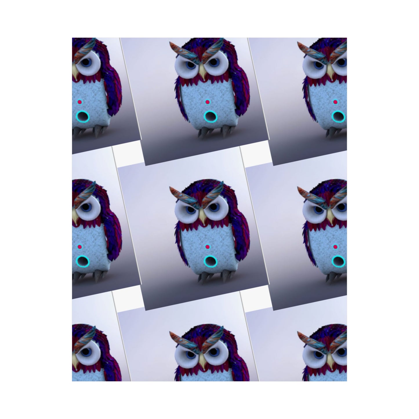 Poster Matte Vertical Owlo'ween Halloween Wall Art Decor