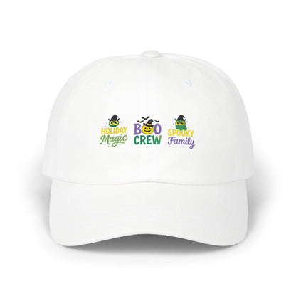 Boo Crew Dad Cap - Spooky Family Hat, Halloween Gift, Unisex Adjustable Cap, Fun Holiday Accessory, Cool Dad Cap
