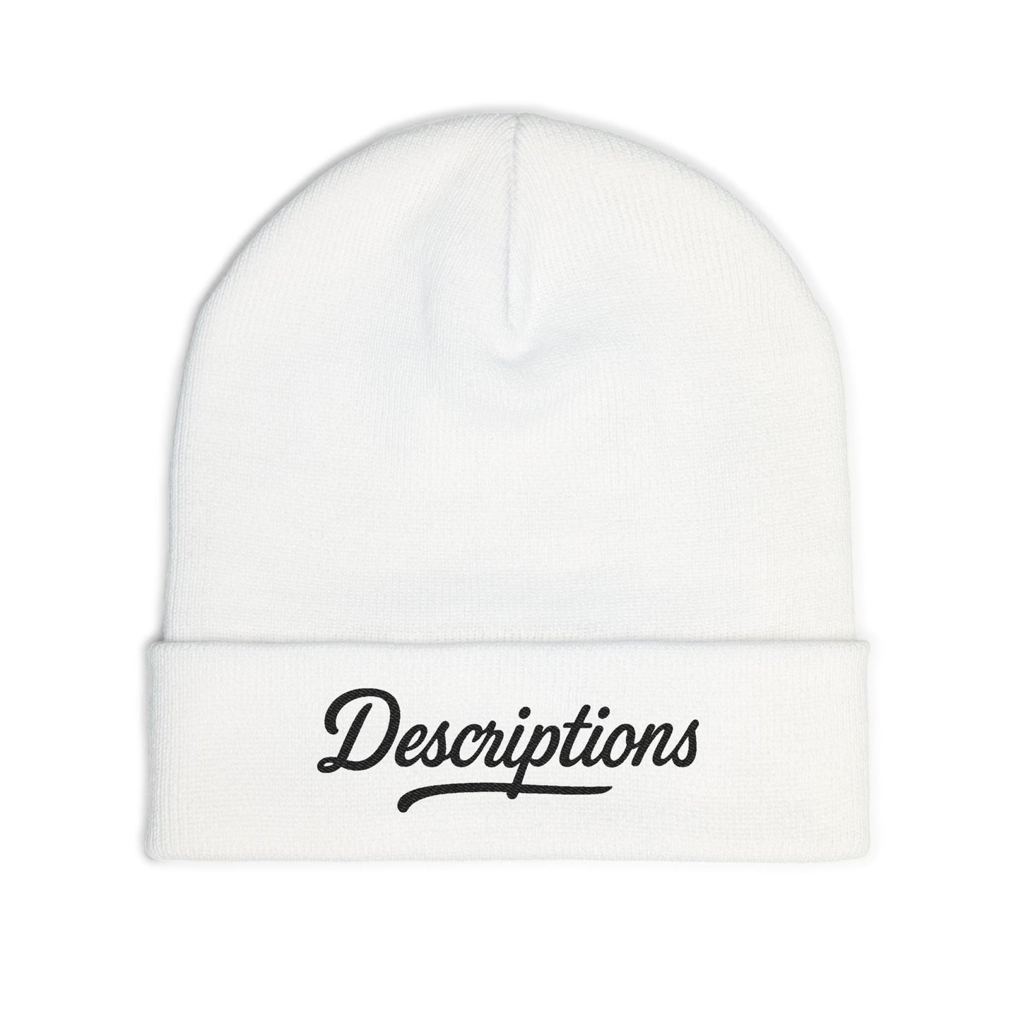 Cozy Knit Beanie with Embroidered Text | Perfect Gift for Winter, Stylish Headwear, Casual Outfit Accessory, Ski Trip Essential, [...]