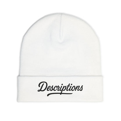 Cozy Knit Beanie with Embroidered Text | Perfect Gift for Winter, Stylish Headwear, Casual Outfit Accessory, Ski Trip Essential, [...]