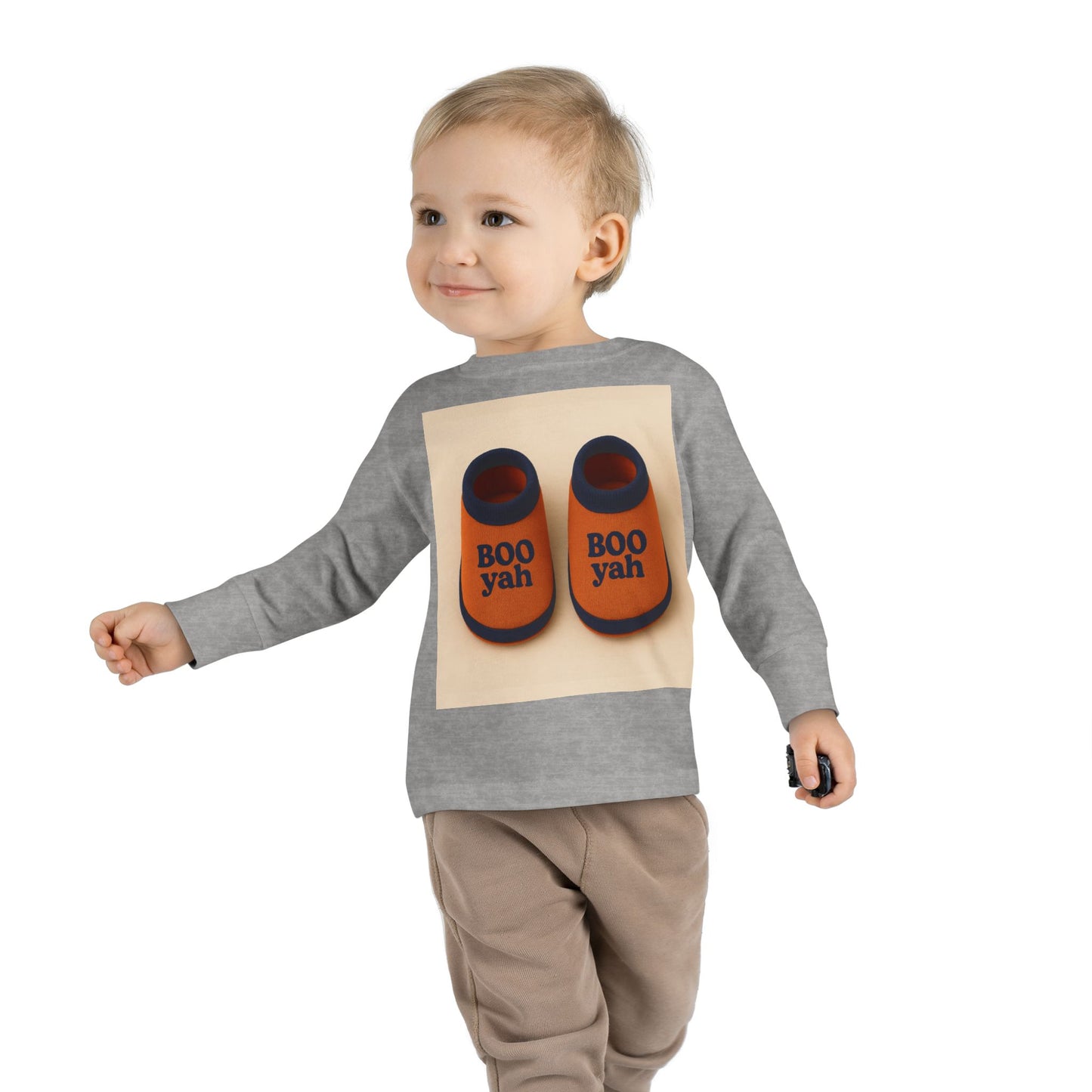 Toddler Long Sleeve Tee with 'Boo Yah' & 'You Are So Loved' Design, Perfect for Halloween, Cute Toddler Gift, Kids' Apparel, Baby [...]