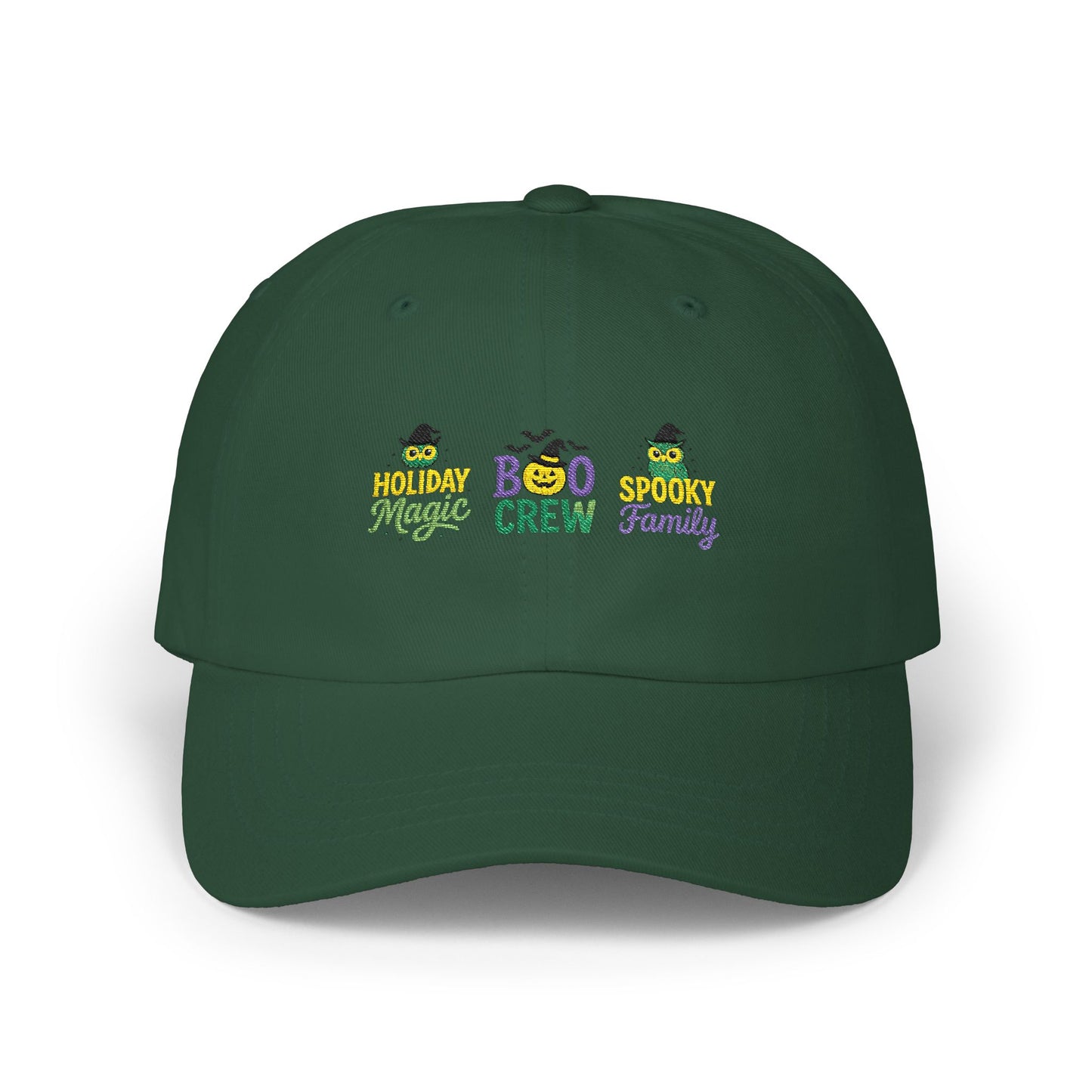 Boo Crew Dad Cap - Spooky Family Hat, Halloween Gift, Unisex Adjustable Cap, Fun Holiday Accessory, Cool Dad Cap