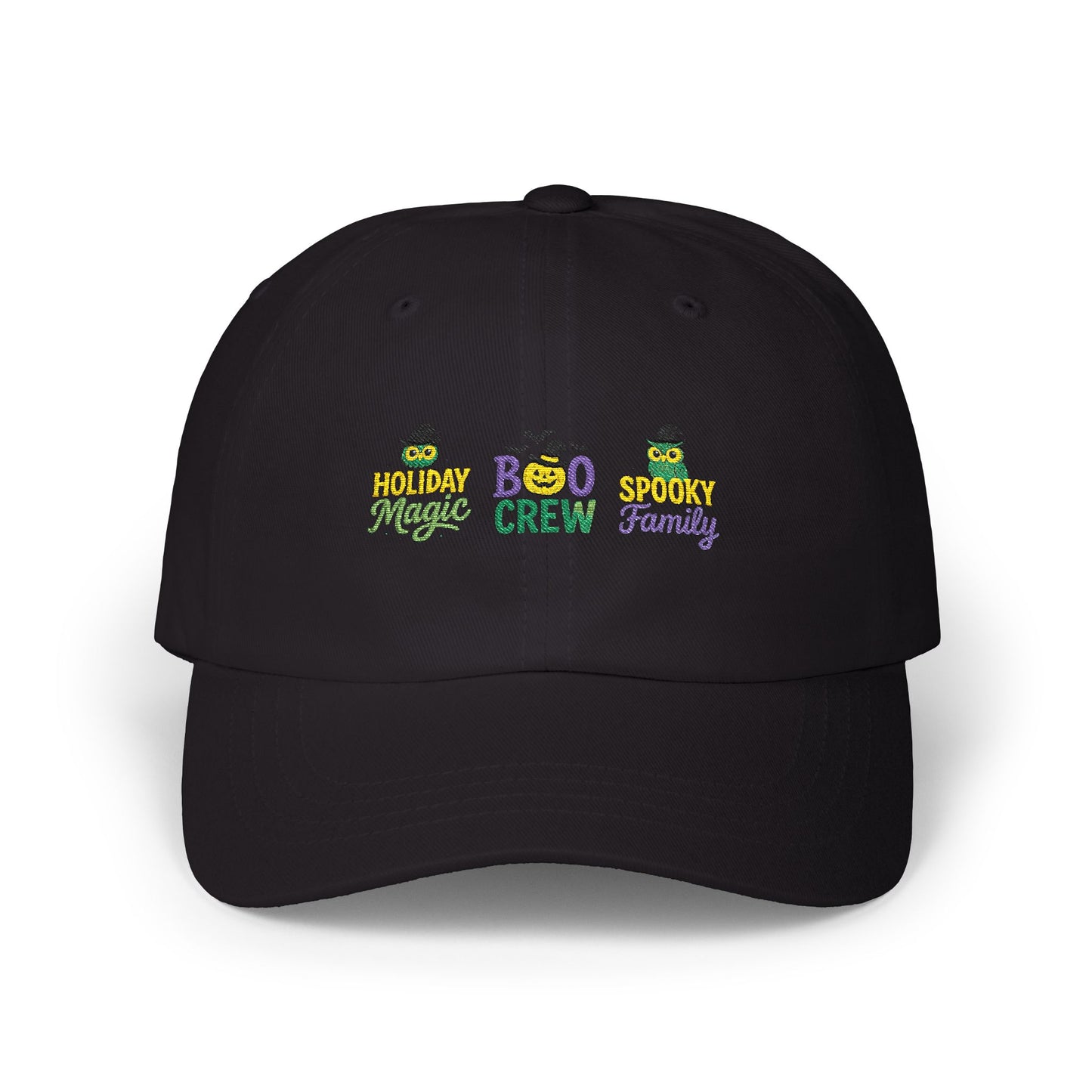 Boo Crew Dad Cap - Spooky Family Hat, Halloween Gift, Unisex Adjustable Cap, Fun Holiday Accessory, Cool Dad Cap
