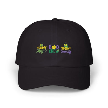 Boo Crew Dad Cap - Spooky Family Hat, Halloween Gift, Unisex Adjustable Cap, Fun Holiday Accessory, Cool Dad Cap