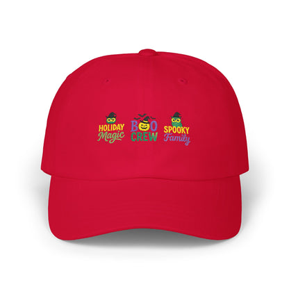Boo Crew Dad Cap - Spooky Family Hat, Halloween Gift, Unisex Adjustable Cap, Fun Holiday Accessory, Cool Dad Cap