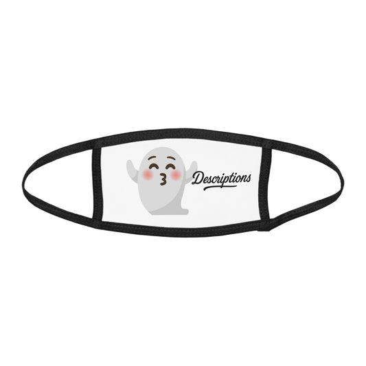 Cute Ghost Kid's Face Mask for Halloween, Kids' Costume Accessory, Fun Wear for Parties, School Events, Trick-or-Treating
