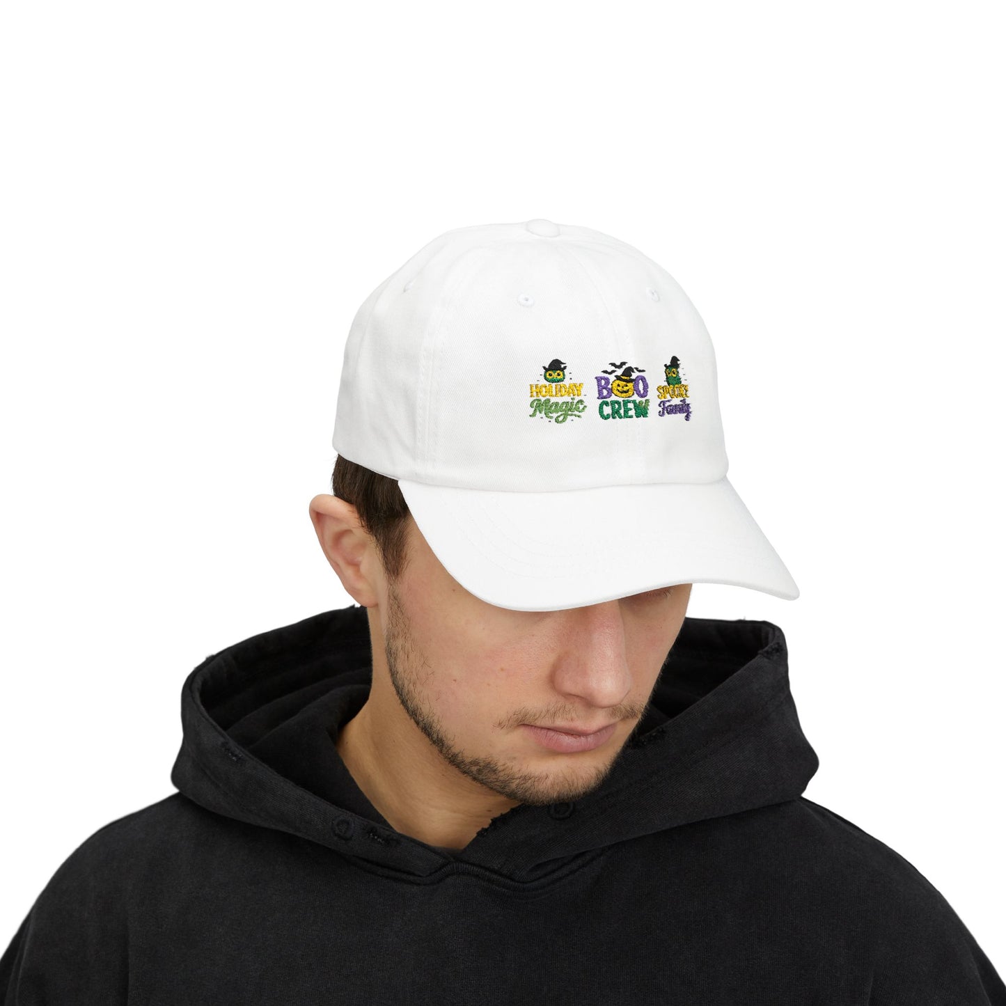 Boo Crew Dad Cap - Spooky Family Hat, Halloween Gift, Unisex Adjustable Cap, Fun Holiday Accessory, Cool Dad Cap