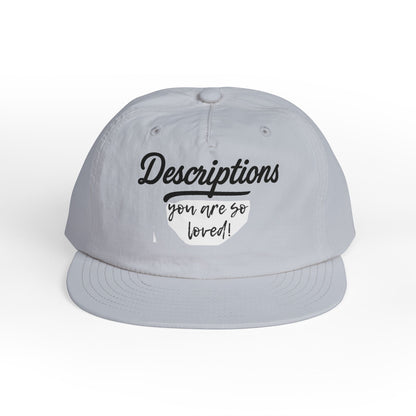 Stylish Surf Cap with Descriptions | Beach Hat, Summer Accessory, Surfing Gear, Casual Headwear, Gift for Surfers