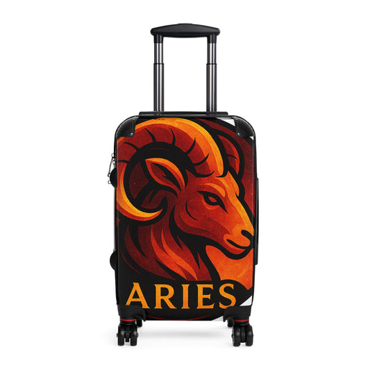 Astrology Aries Travel Suitcase – Colorful Zodiac Luggage for Adventurous Travelers