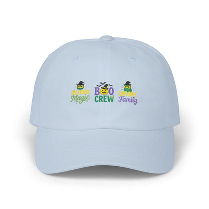 Boo Crew Dad Cap - Spooky Family Hat, Halloween Gift, Unisex Adjustable Cap, Fun Holiday Accessory, Cool Dad Cap