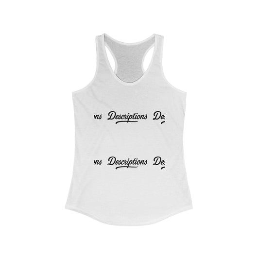 Stylish Racerback Tank, Casual Summer Top, Workout Apparel, Gift for Her, Vacation Wear, Relaxed Fit Tank