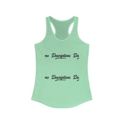 Stylish Racerback Tank, Casual Summer Top, Workout Apparel, Gift for Her, Vacation Wear, Relaxed Fit Tank