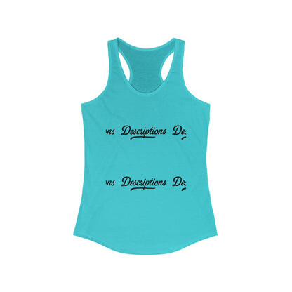 Stylish Racerback Tank, Casual Summer Top, Workout Apparel, Gift for Her, Vacation Wear, Relaxed Fit Tank