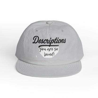 Stylish Surf Cap with Descriptions | Beach Hat, Summer Accessory, Surfing Gear, Casual Headwear, Gift for Surfers