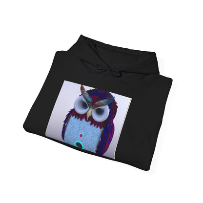 Owl Graphic Unisex Hooded Sweatshirt, Cozy Owl Sweatshirt, Cute Animal Hoodie, Gift for Animal Lovers, Unique Owl Design