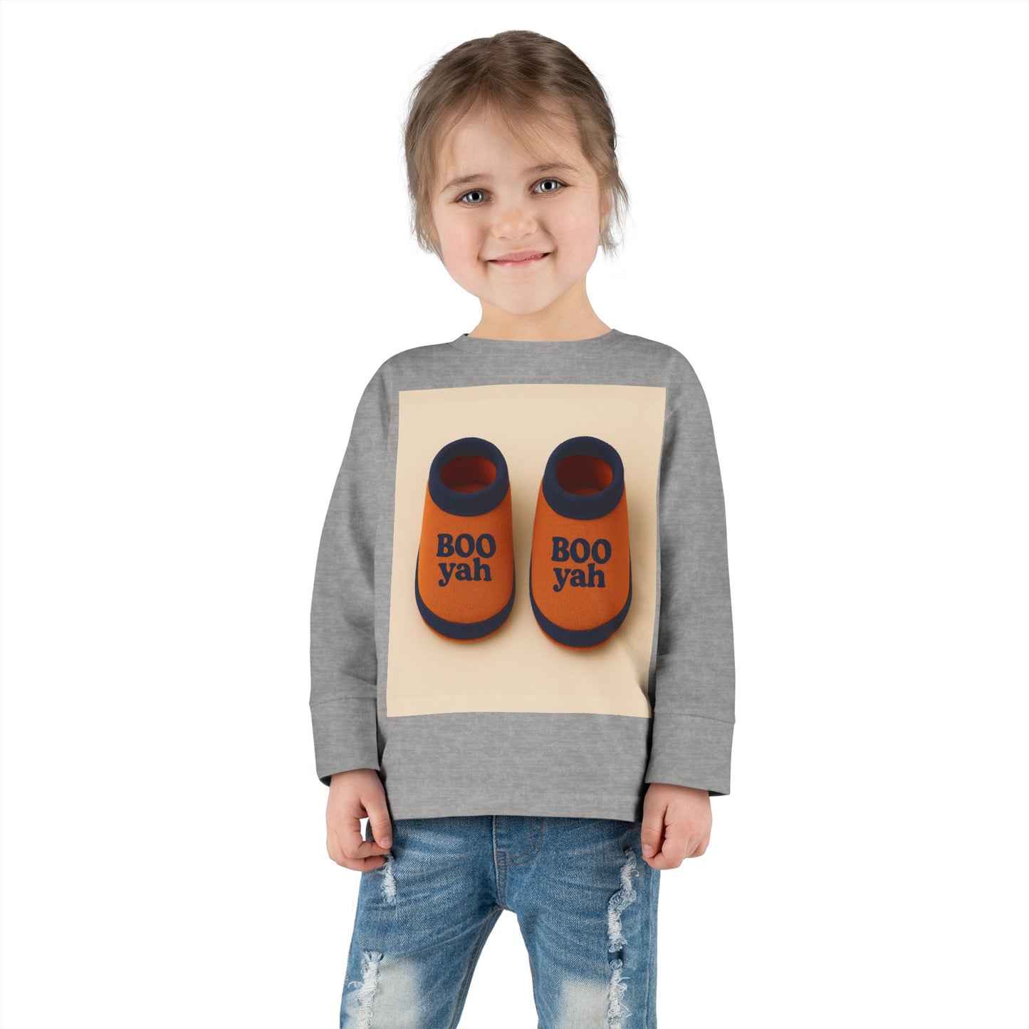 Toddler Long Sleeve Tee with 'Boo Yah' & 'You Are So Loved' Design, Perfect for Halloween, Cute Toddler Gift, Kids' Apparel, Baby [...]