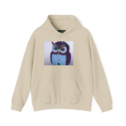 Owl Graphic Unisex Hooded Sweatshirt, Cozy Owl Sweatshirt, Cute Animal Hoodie, Gift for Animal Lovers, Unique Owl Design