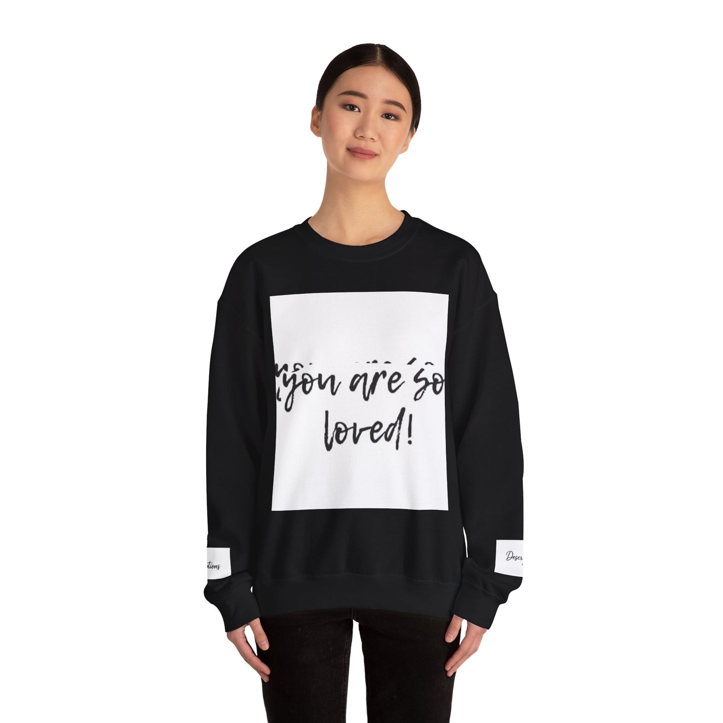 You Are So Loved Sweatshirt, Inspirational Crewneck, Unisex Gift, Cozy Casual Wear, Affirmation Apparel, Birthday Gift, Self-Love Fashion
