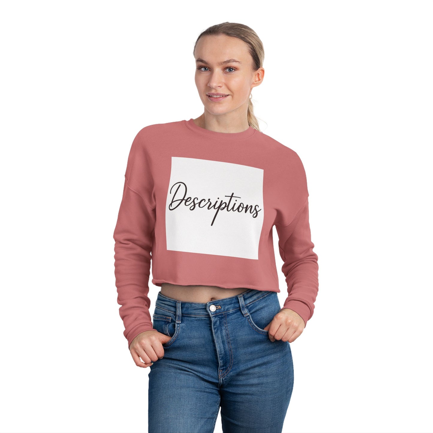 Chic Cropped Sweatshirt, Women's Fashion Sweatshirt, Trendy Tops, Casual Wear, Perfect Gift for Her, Cozy Layering Piece