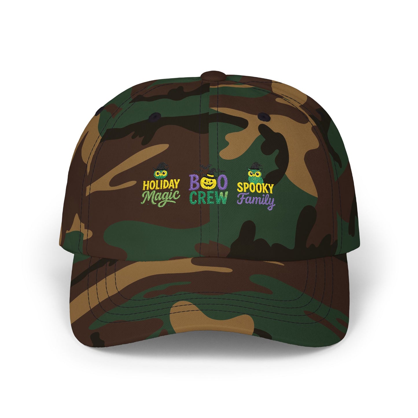 Boo Crew Dad Cap - Spooky Family Hat, Halloween Gift, Unisex Adjustable Cap, Fun Holiday Accessory, Cool Dad Cap