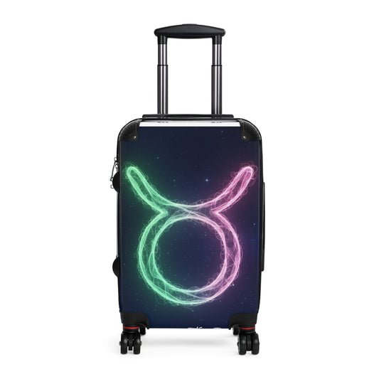 Astrological Taurus Suitcase, Stylish Luggage, Travel Accessory, Zodiac Gift, Personalized Travel Gear