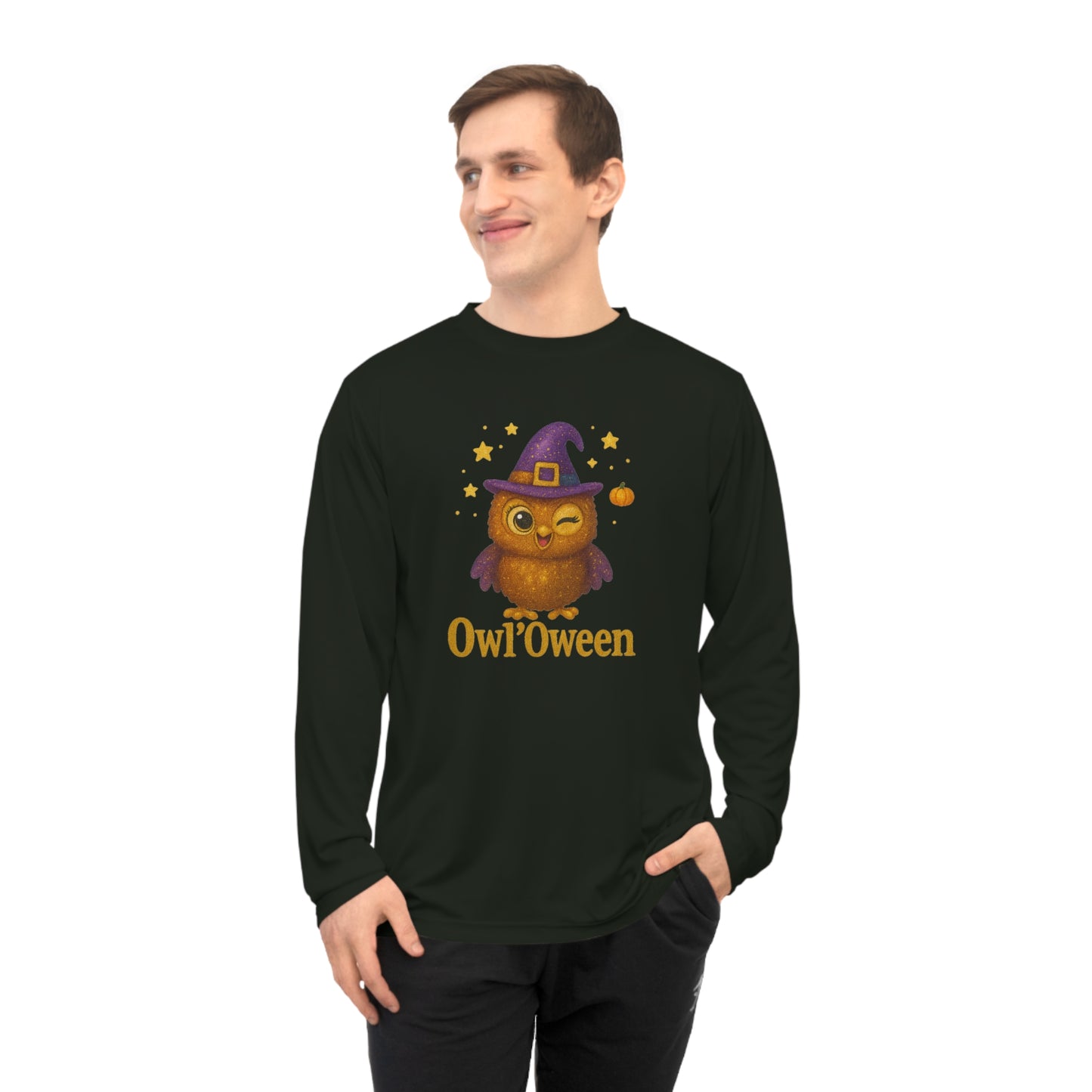 Owl'oween Unisex Long Sleeve Shirt, Fun Fall Apparel, Halloween Costume, Unique Gift, Kids & Adults