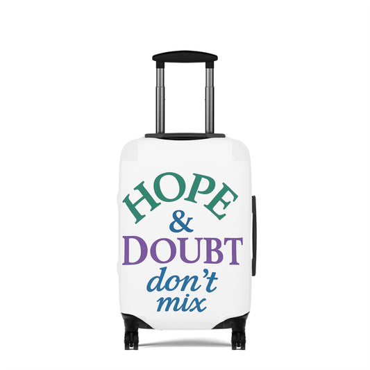 Inspirational Luggage Cover - "Hope & Doubt Don't Mix" Travel Accessory, Suitcase Protector, Gift for Travelers, Vacation Essentials, [...]