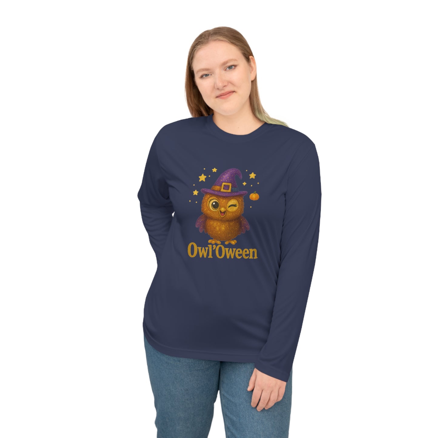 Owl'oween Unisex Long Sleeve Shirt, Fun Fall Apparel, Halloween Costume, Unique Gift, Kids & Adults