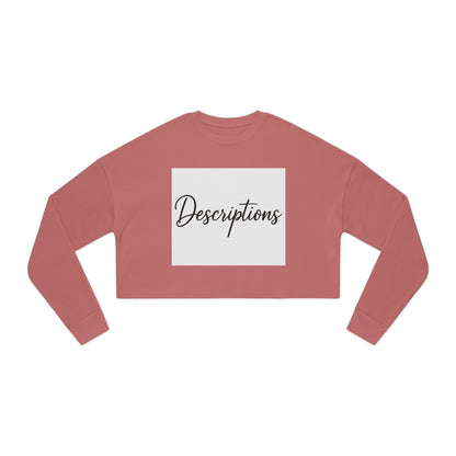 Chic Cropped Sweatshirt, Women's Fashion Sweatshirt, Trendy Tops, Casual Wear, Perfect Gift for Her, Cozy Layering Piece
