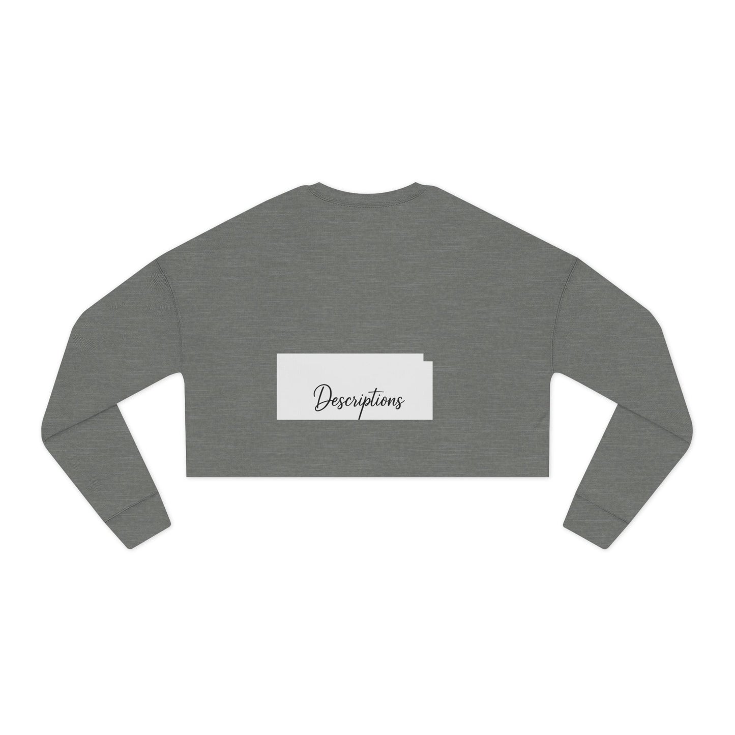 Chic Cropped Sweatshirt, Women's Fashion Sweatshirt, Trendy Tops, Casual Wear, Perfect Gift for Her, Cozy Layering Piece