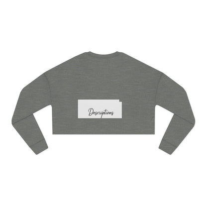 Chic Cropped Sweatshirt, Women's Fashion Sweatshirt, Trendy Tops, Casual Wear, Perfect Gift for Her, Cozy Layering Piece