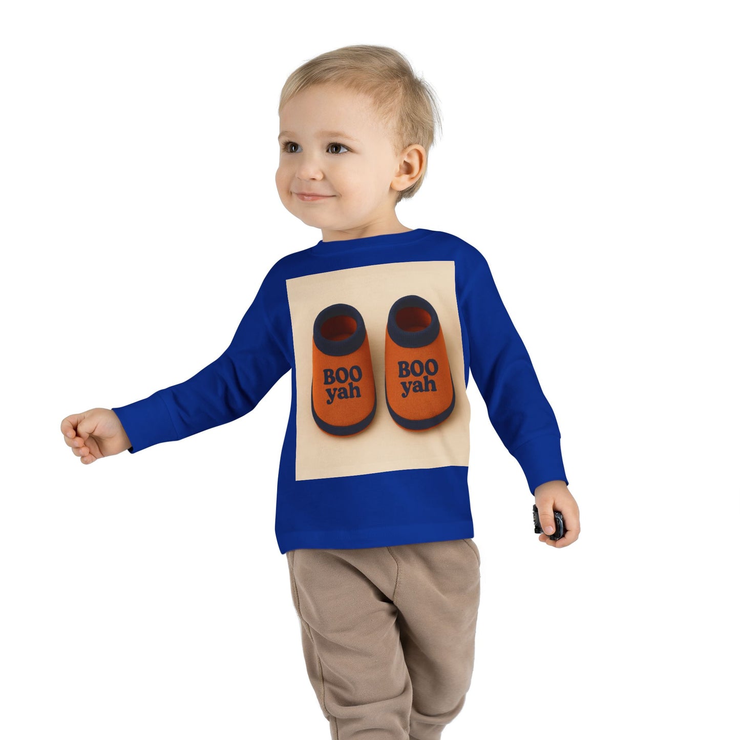 Toddler Long Sleeve Tee with 'Boo Yah' & 'You Are So Loved' Design, Perfect for Halloween, Cute Toddler Gift, Kids' Apparel, Baby [...]