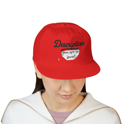 Stylish Surf Cap with Descriptions | Beach Hat, Summer Accessory, Surfing Gear, Casual Headwear, Gift for Surfers
