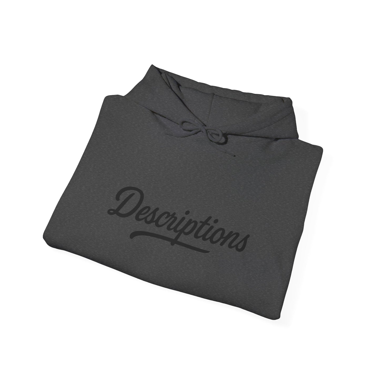 Chic Descriptions Hoodie, Casual Wear, Gift for Her, Stylish Layering, Cozy Gift, Birthday Present