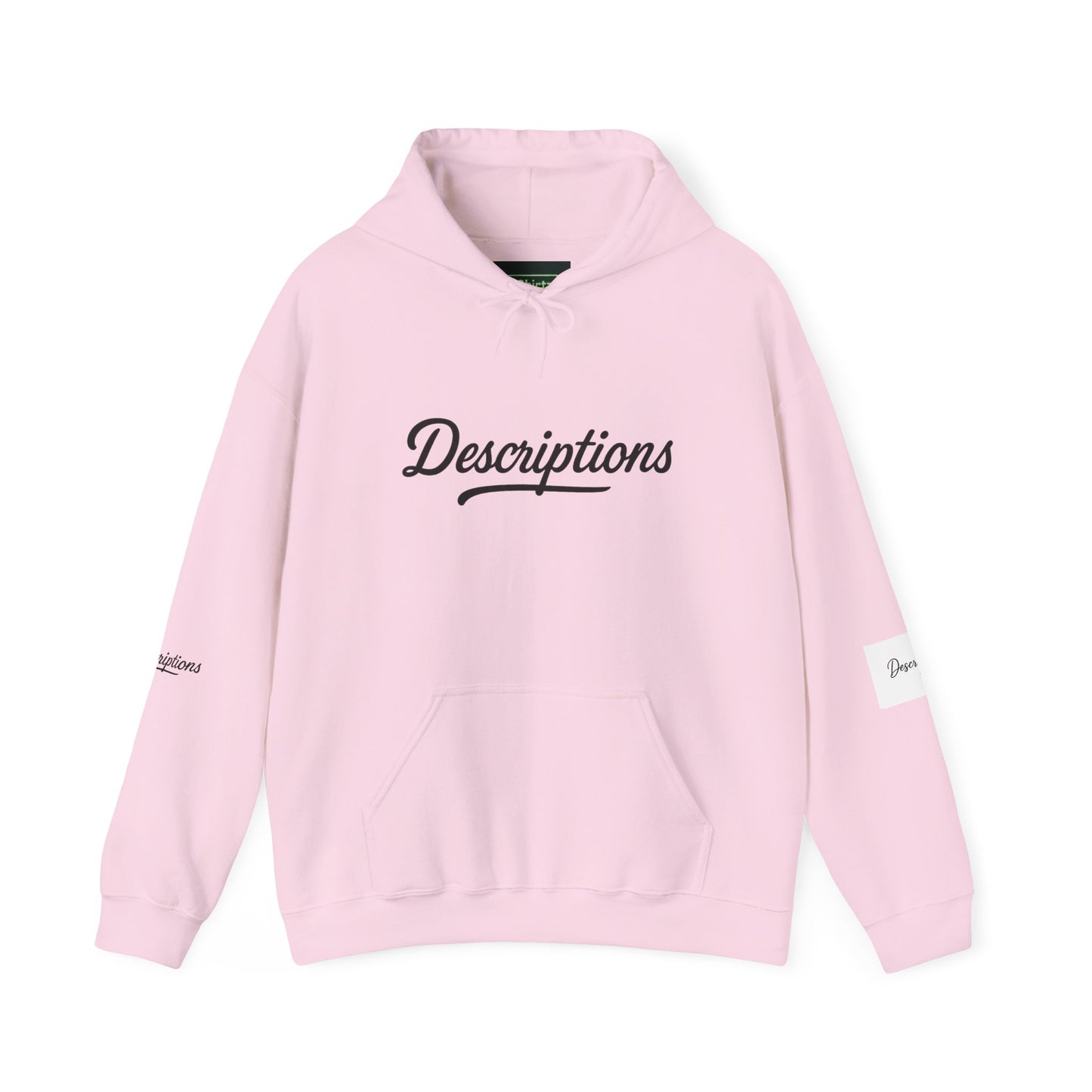 Chic Descriptions Hoodie, Casual Wear, Gift for Her, Stylish Layering, Cozy Gift, Birthday Present