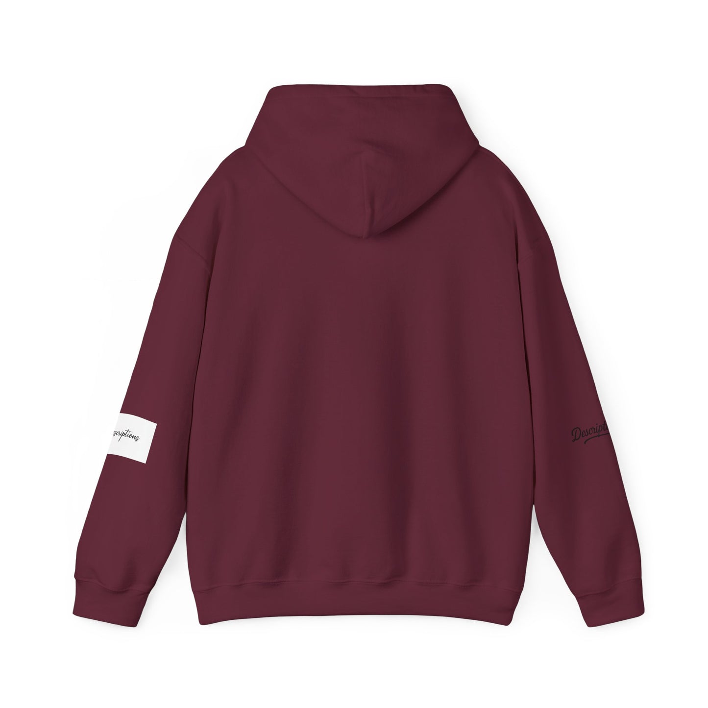 Chic Descriptions Hoodie, Casual Wear, Gift for Her, Stylish Layering, Cozy Gift, Birthday Present