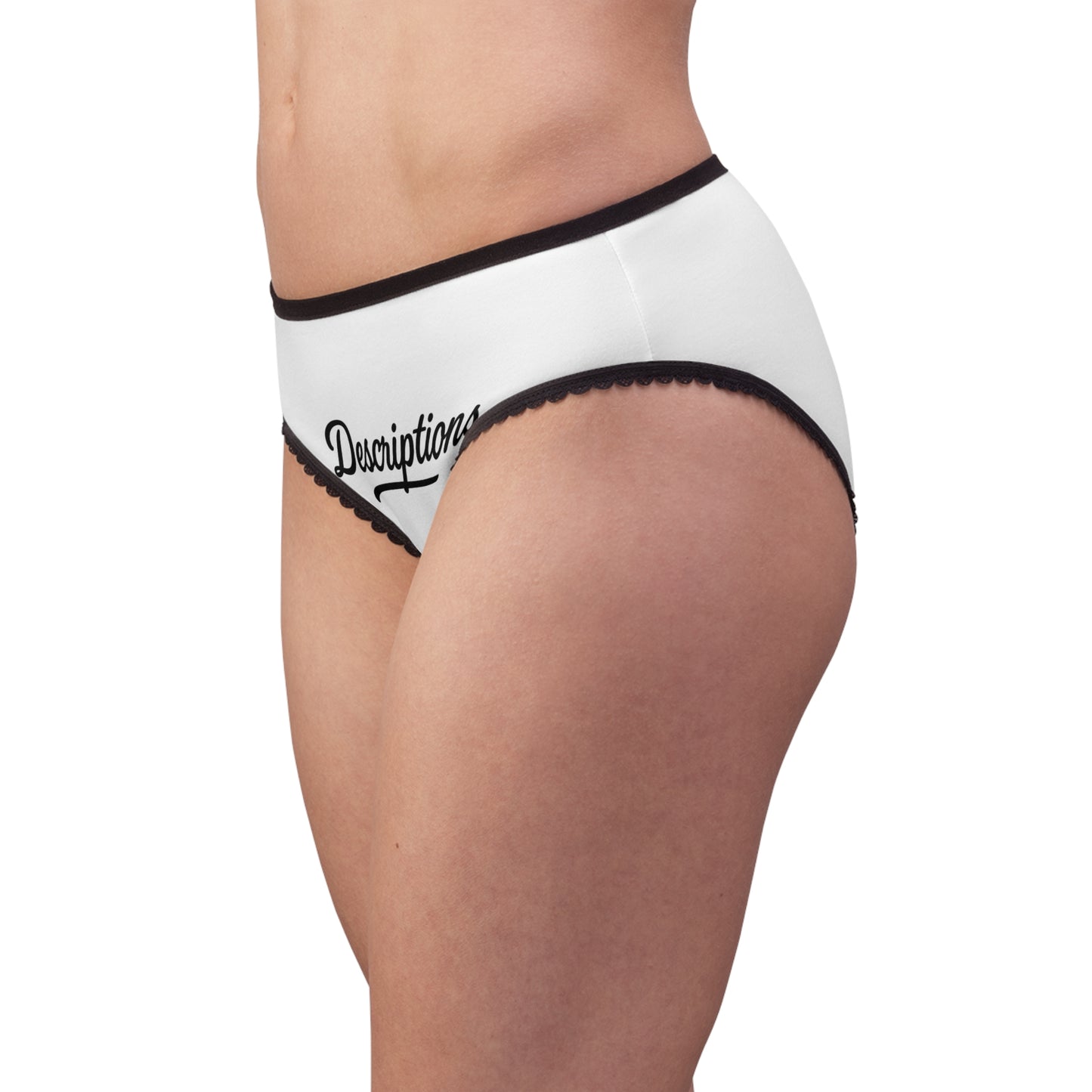 Descriptions Women's Briefs, Comfortable Underwear, Feminine Lingerie, Everyday Essentials, Unique Gift Idea