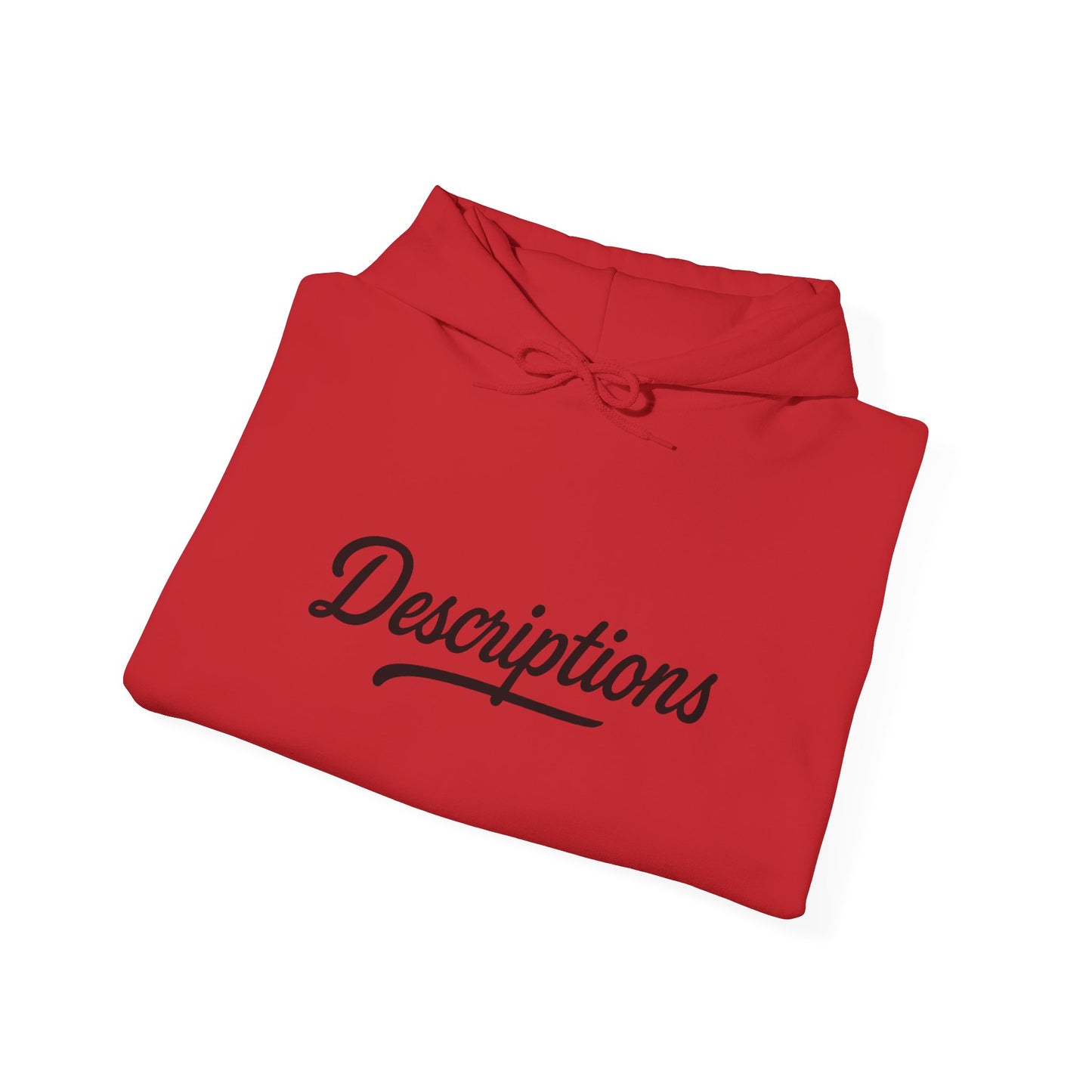 Chic Descriptions Hoodie, Casual Wear, Gift for Her, Stylish Layering, Cozy Gift, Birthday Present