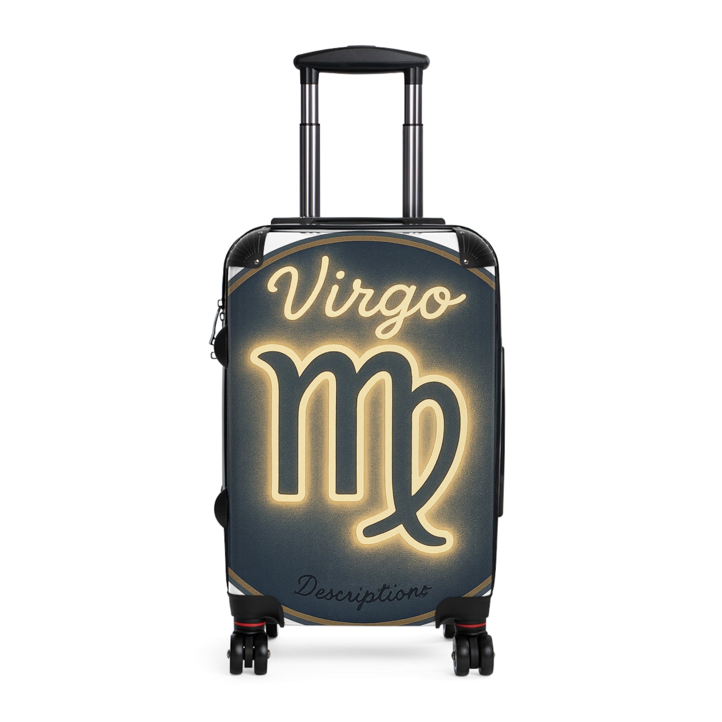 Virgo Zodiac Suitcase - Astrology Luggage with Stylish Neon Design