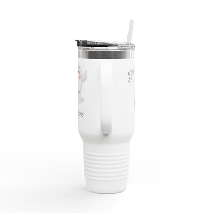 Cute Insulated Travel Mug - 40oz, Funny Travel Cup, Gift for Friends, Summer Essentials, Road Trip Fund, Beverage Tumbler
