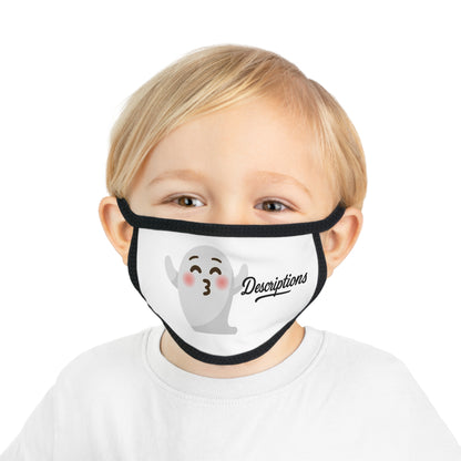 Cute Ghost Kid's Face Mask for Halloween, Kids' Costume Accessory, Fun Wear for Parties, School Events, Trick-or-Treating